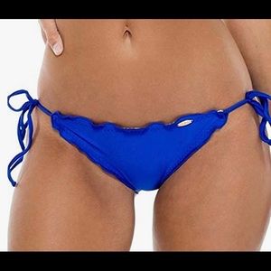 Luli Fama Women's Cosita Buena Cutting Edge Wavey Ruched Tie-Side Bikini Bottom